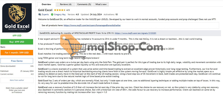 Gold Excel EA MT4